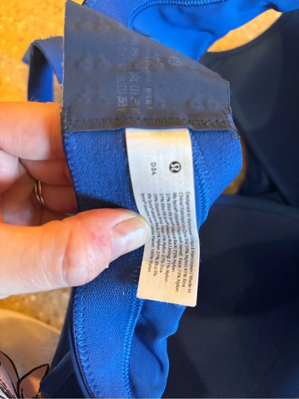 lululemon athletica Blue High-Support Sports Bra